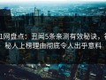 91网盘点：丑闻5条亲测有效秘诀，神秘人上榜理由彻底令人出乎意料