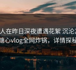神秘人在昨日深夜遭遇花絮 沉沦其中，糖心vlog全网炸锅，详情探秘