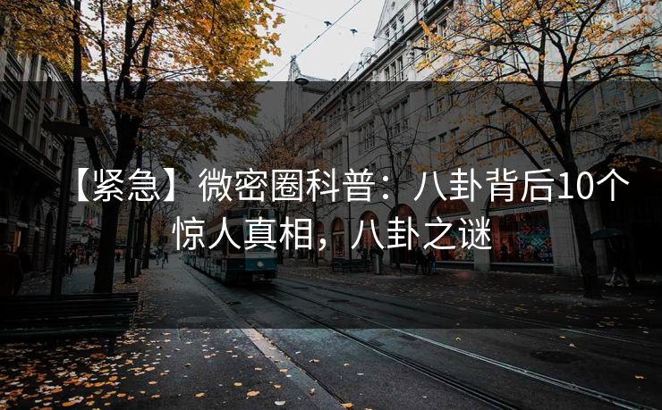 【紧急】微密圈科普：八卦背后10个惊人真相，八卦之谜-第1张图片-麻豆传媒体验区